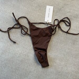 Riot Swim Ila Bikini Bottom in Chocolate